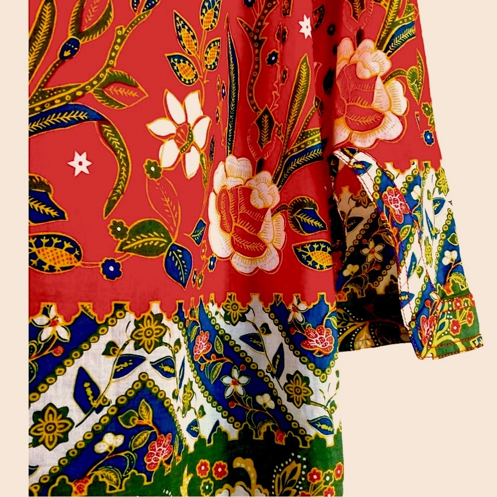 Tory Burch Floral Cotton Dress Size 4 - Picture 9 of 9